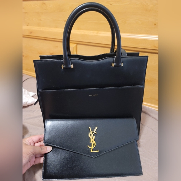 Saint Laurent Medium Uptown Leather Satchel Bag - Picture 8 of 8